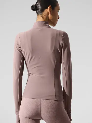 تیشرت آستین بلند نیم زیپ ALO