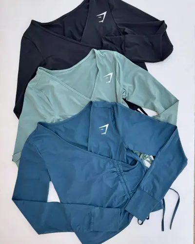 کراپ آستین فینگردار Gymshark