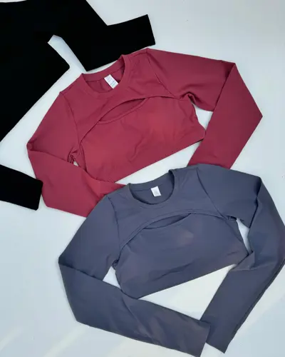 کراپ آستین فینگردار Lululemon