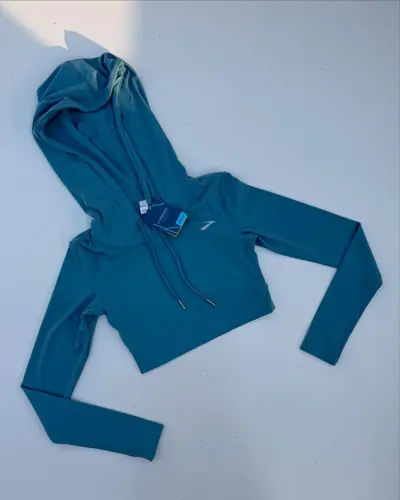 کراپ آستین بلند کلاه دار Brooks