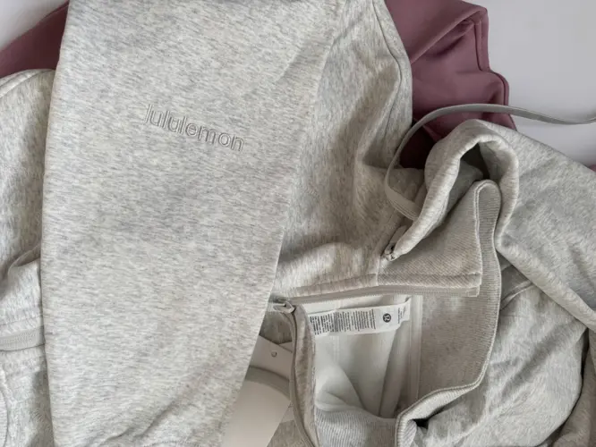 کراپ هودی فول زیپ Lululemon