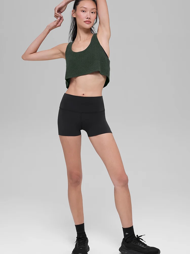 ست کراپ شورتک بافت کشمیر ALO