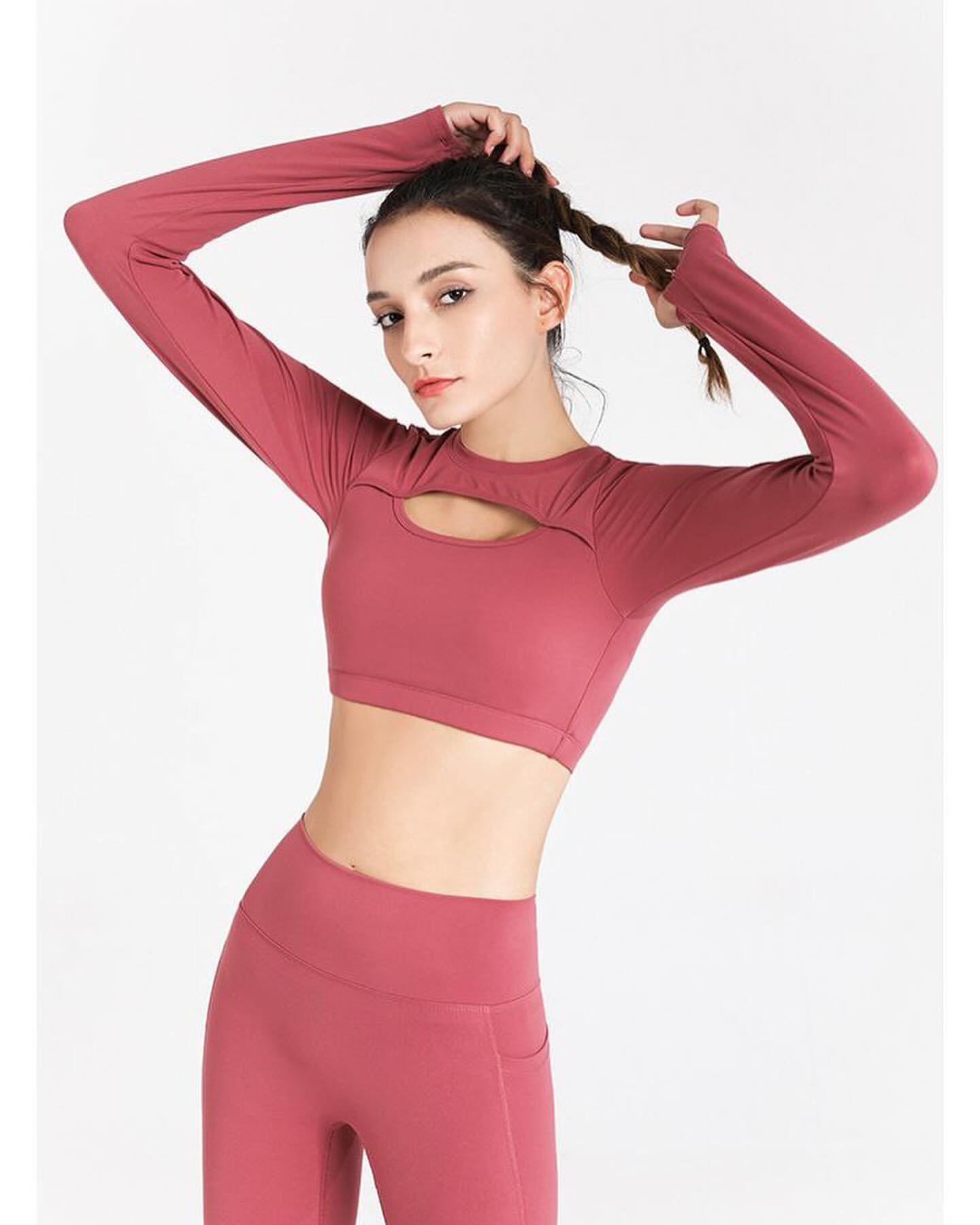 کراپ آستین فینگردار Lululemon