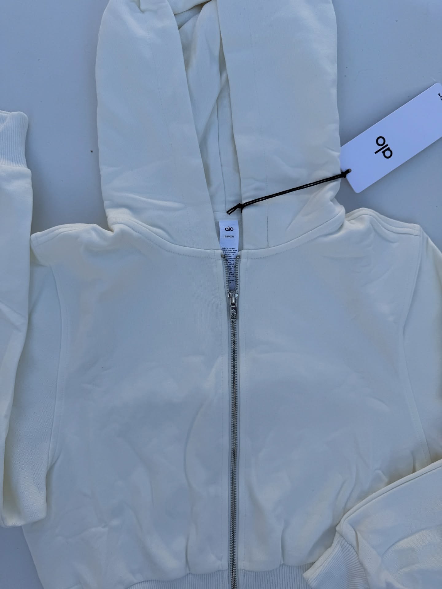 کراپ هودی فول زیپ ALO