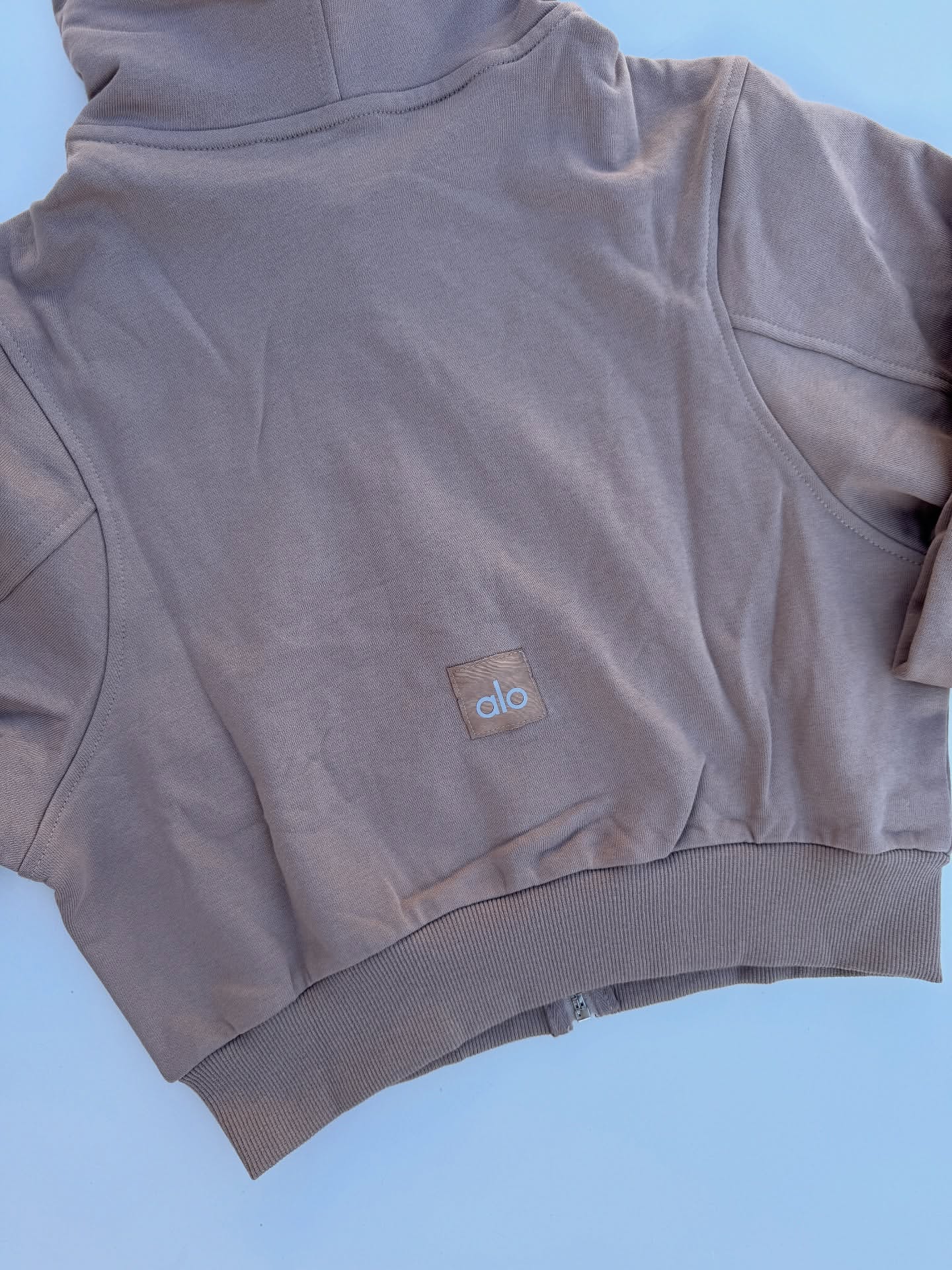 کراپ هودی فول زیپ ALO