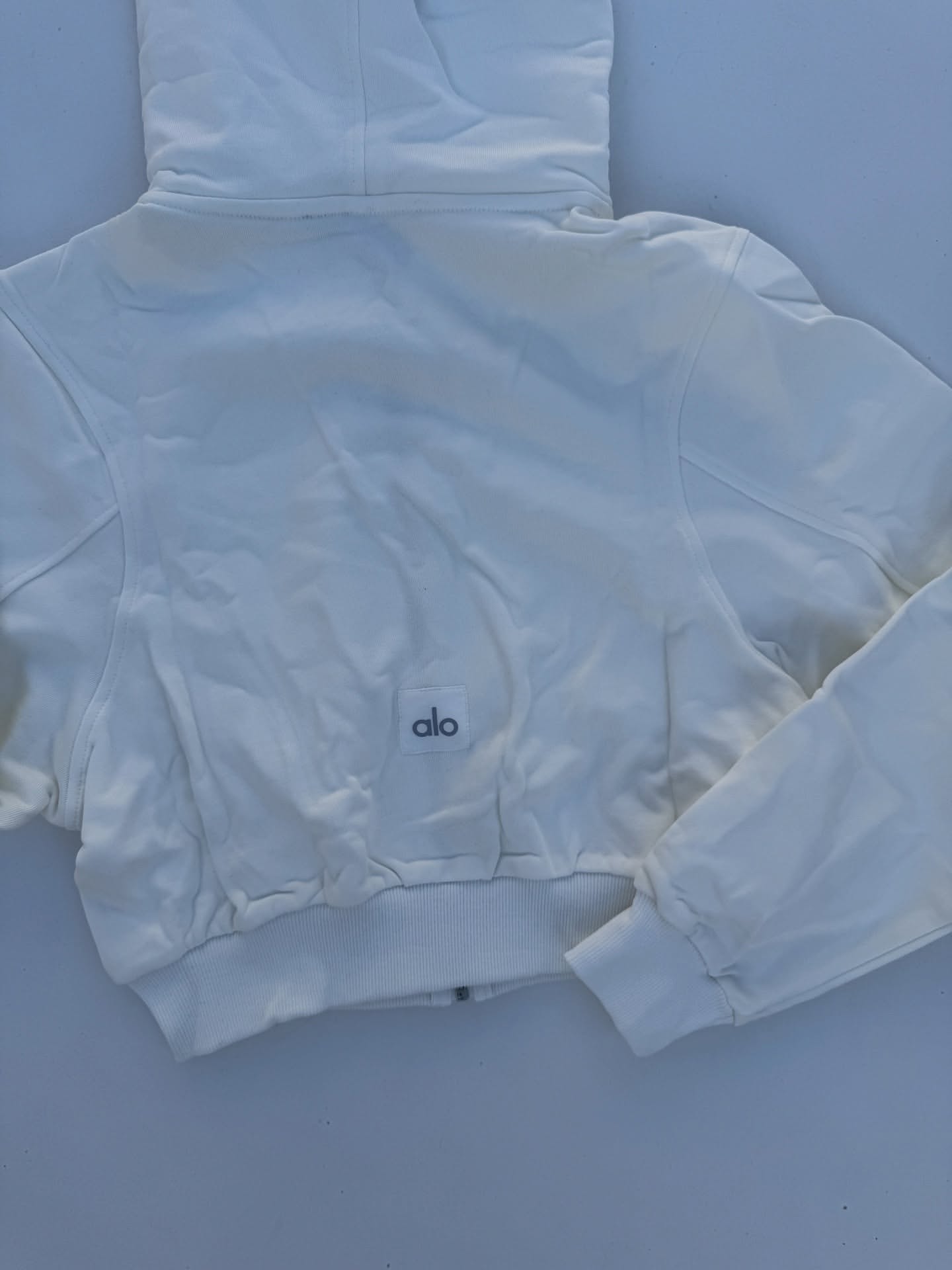 کراپ هودی فول زیپ ALO