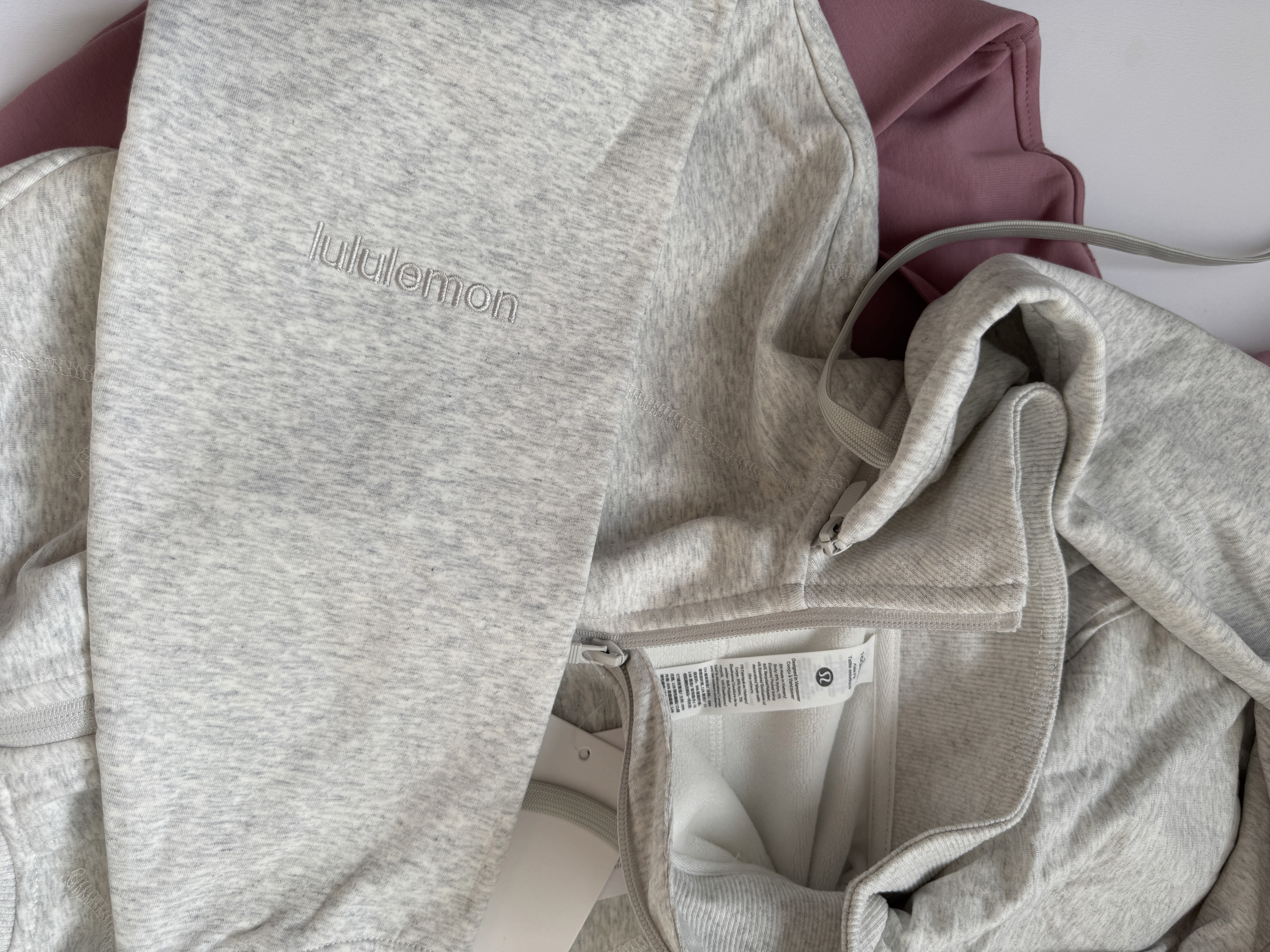 کراپ هودی فول زیپ Lululemon