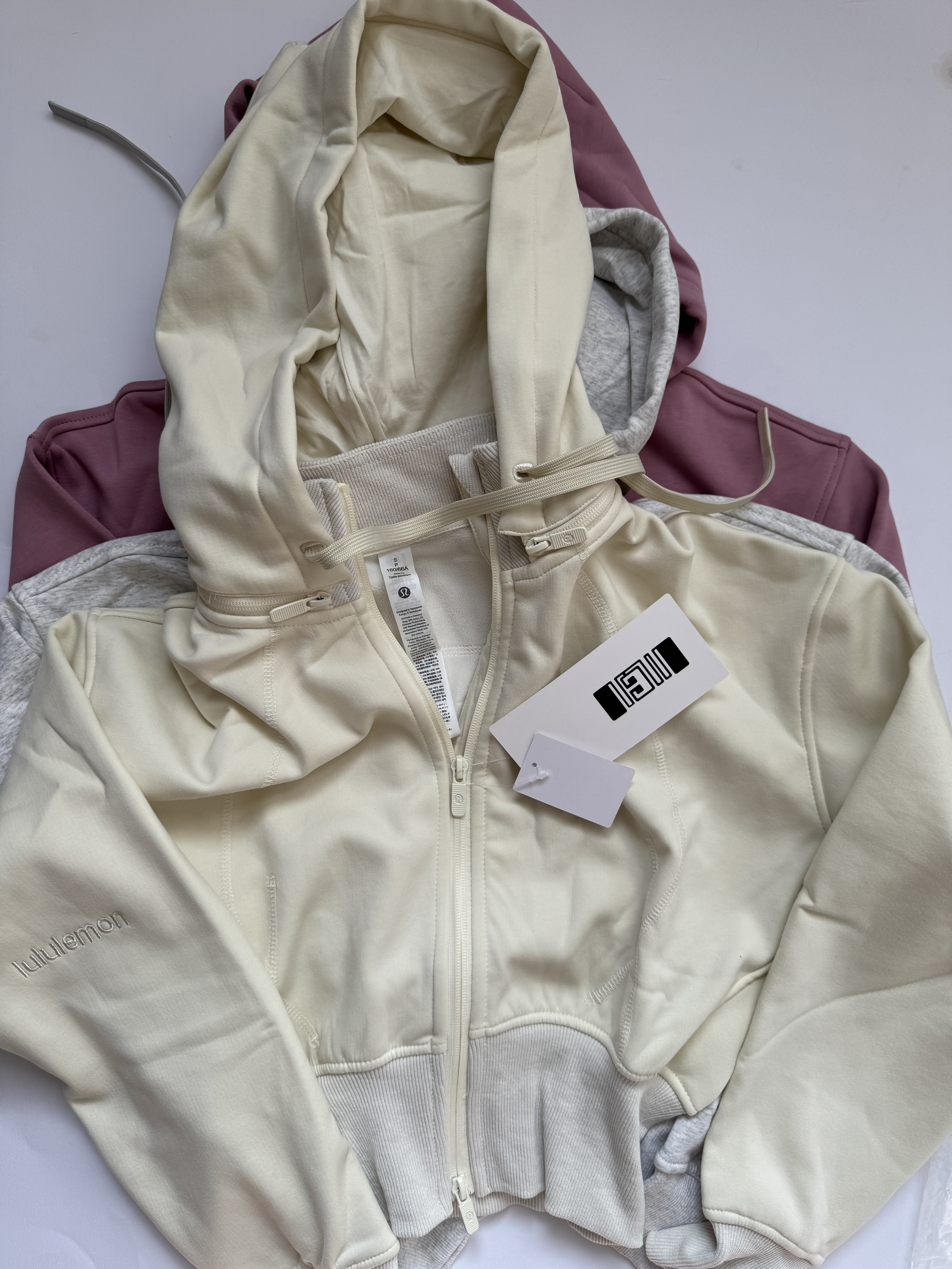 کراپ هودی فول زیپ Lululemon