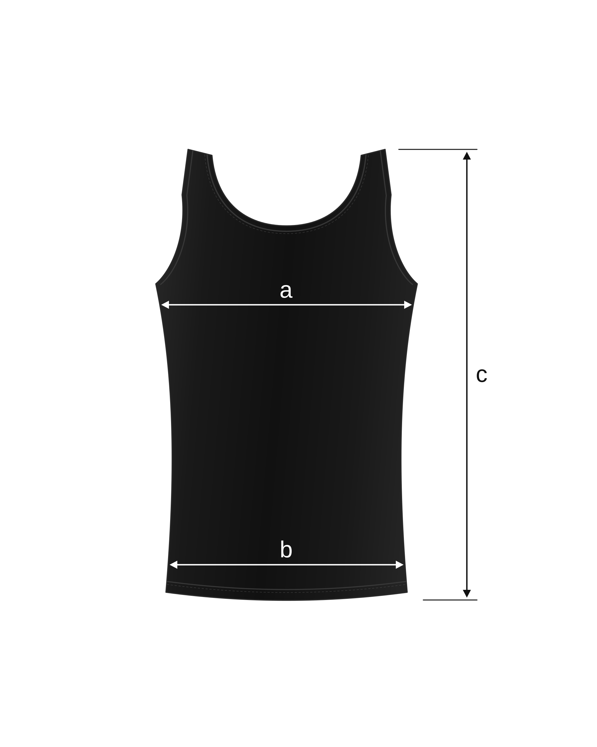 تاپ طرح اندازهگیری تاپ برای کاور ورزشی Lululemon